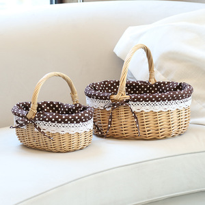 Cesta <span class=keywords><strong>de</strong></span> Picnic tejida a mano duradera ecológica <span class=keywords><strong>de</strong></span> alta calidad, cesta <span class=keywords><strong>de</strong></span> lino, regalo ovalado, <span class=keywords><strong>cestas</strong></span> <span class=keywords><strong>de</strong></span> Picnic al aire libre <span class=keywords><strong>de</strong></span> <span class=keywords><strong>mimbre</strong></span> - Product Image 1
