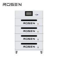 Système de batterie empilable haute tension 10kWh 20kWh 30kWh avec onduleur solaire hybride 8kW 10kW 12kW pour le stockage à domicile