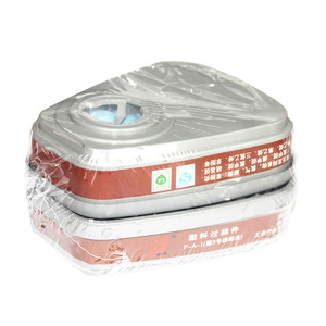 2024 masker Gas setengah wajah silikon <span class=keywords><strong>Respirator</strong></span> Kimia dengan pelindung wajah segel sangat baik - Product Image 6