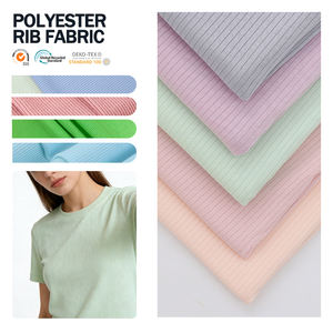 Tela de Poliéster Acanalado 1x1, Suave al Tacto, Personalizada, Cómoda, Transpirable, para Ropa Interior - Product Image 1