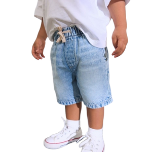 Shorts de plage personnalisés avec logo, en coton doux, décontractés, respirants, pour l'été, tendance, mode enfant, pour la natation - Product Image 2