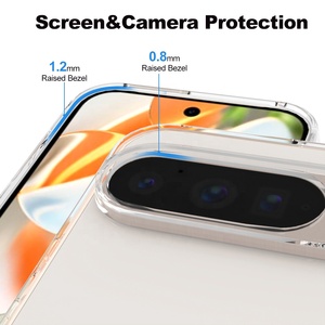 2.0mm Cristal Téléphone Etui Coque Clair TPU Téléphone Portable Housse de Téléphone Portable pour <span class=keywords><strong>Google</strong></span> Pixel 9 <span class=keywords><strong>Pro</strong></span> 10 XL 5G 9A 8 8A 7 7A <span class=keywords><strong>6</strong></span> 6A - Product Image 4