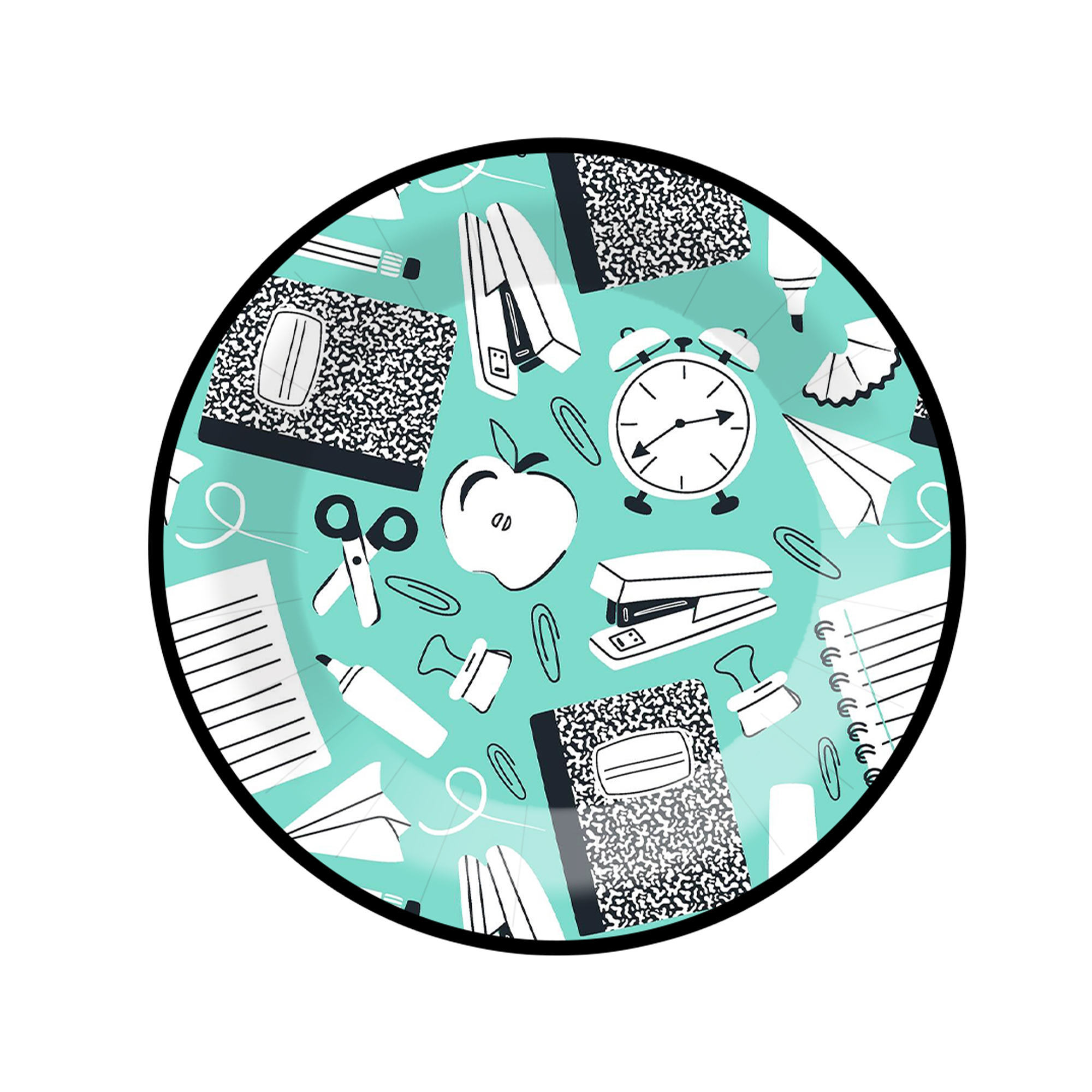 Plato de papel de 9 pulgadas * 8 unidades