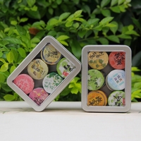 Gâteaux de thé compressés Pu'er aux saveurs mélangées, 24 pièces par boîte, thé portable en gros