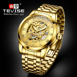 Orologio Meccanico Automatico Scheletrato TEVISE di Alta Qualità per <span class=keywords><strong>Uomo</strong></span>, Personalizzabile in Acciaio Inossidabile, Impermeabile, di Lusso - Product Image 4