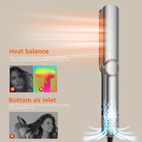 Sèche-cheveux et lisseur professionnel OEM ODM haute vitesse 2 en 1, air chaud et froid, ionique, séchage rapide, outil de coiffage pour salon