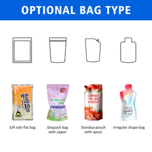 Máquina de envasado de boquilla de succión de bolsa prefabricada para salsa de Ketchup, detergente para ropa de miel, relleno líquido, sellado Doypack de plástico - Product Image 3