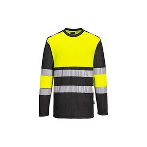 Portwest-PW312YBRXL PW3 Hi-Vis เสื้อยืดผ้าฝ้ายสวมใส่สบาย Class 1สีเหลือง/ดำ-5036108391172 HI-VIS ชุดทำงาน - Product Image 1