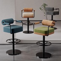 Chaises pivotantes à hauteur de comptoir de cuisine tabourets de bar de restaurant chaise haute pour table de bar tabouret de luxe en métal doré pour boîte de nuit