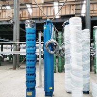 Tête 40m 60m 200m Crayon Pompes de forage électriques Prix Pompe de puits profond submersible pour eau propre
