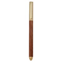 Stylo bille professionnel en bois haut de gamme avec porte-stylo, encre noire 0,5 mm, logo rétro, stylo promotionnel