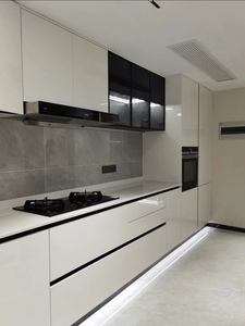 Armoire de cuisine moderne en gros nouveau design <span class=keywords><strong>pas</strong></span> <span class=keywords><strong>cher</strong></span> meubles modulaires de cuisine en forme de L armoires garde-<span class=keywords><strong>manger</strong></span> usine de Foshan - Product Image 5