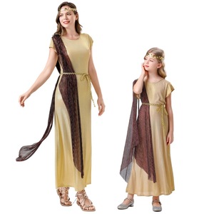 Costume de déesse grecque romaine antique pour femmes et enfants, déguisement de fête, tenue de jeu de rôle - Product Image 1