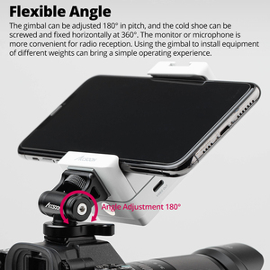 Accsoon Support de studio photo réglable pour Nikon pour Canon pour <span class=keywords><strong>Sony</strong></span> DSLR Camera Monitor Cold Shoe Adapter pour la prise de vue sur table - Product Image 3