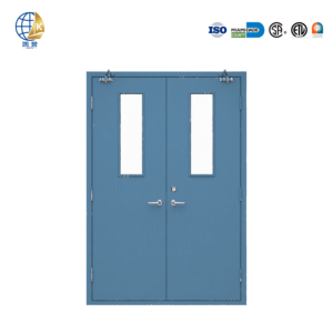 Fabricant de portes <span class=keywords><strong>coupe</strong></span>-<span class=keywords><strong>feu</strong></span> contemporaines en acier à double battant, solution de projet pour entrepreneur, prix de gros - Product Image 1