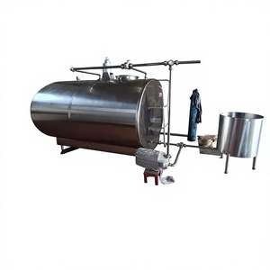 Tanque de Enfriamiento de Leche de Acero Inoxidable |   Tanque de Almacenamiento de Leche Refrigerado con Tuberías Sanitarias para Granjas y Procesamiento de Leche - Product Image 1