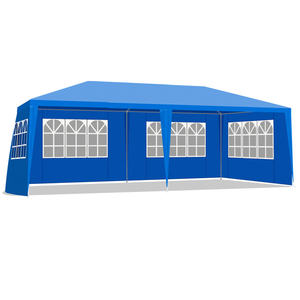 Carpa para Ferias Comerciales Db Heavy Duty de 10'x20' Azul para Exteriores con 6 Paredes Laterales Removibles, Tela Oxford Impermeable y Marco de Aluminio para Eventos - Product Image 5