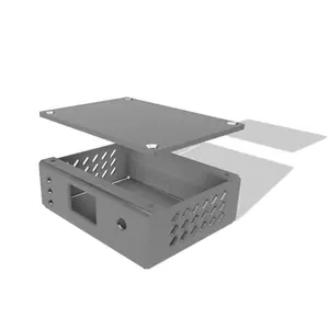 High Precision Bending Laser Cutting Service Sheet Metal Power Amplifier Housing Aluminum Enclosure Box