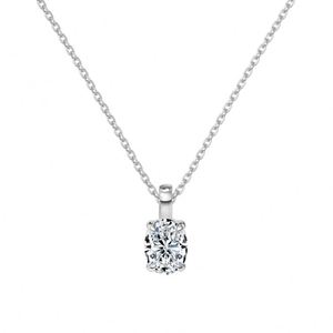 Dylam สร้อยคอจี้เพชรโมอีส1.5ct ไนท์ทรงไข่รูปไข่เครื่องประดับชั้นนำที่มีดีไซน์ที่ดีที่สุดสร้อยคอ S925สำหรับการแต่งตัวในชีวิตประจำวัน - Product Image 1