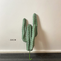 Décoration d'intérieur et d'extérieur : Cactus artificiel en plastique pour jardin, plantes artificielles décoratives