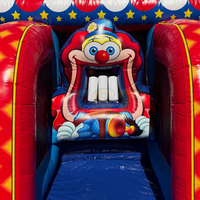 Pack de Jeux Gonflables 3-en-1 pour Carnaval : Jeux Sportifs Gonflables Multi-Sports, Jeux de Tir au Clown et au Canard