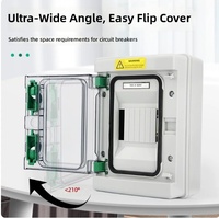 Boîtier de distribution extérieur EKYK HA-4 Circuit Green Buckle, étanche IP65, 15A 400V, 6 prises, protection contre les fuites, vide