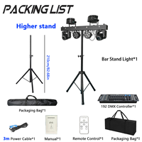 Barre de scène portable 5-en-1 à effets RGBW LED Beam Moving Head Derby Par Spot Strobe DMX512 avec console DMX512