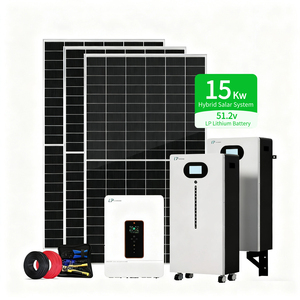 Hệ thống lưu trữ năng lượng mặt trời lai hoàn chỉnh LP 10KW 20KW, hệ thống điện năng lượng mặt trời lai ngoài lưới điện cho gia đình - Product Image 1