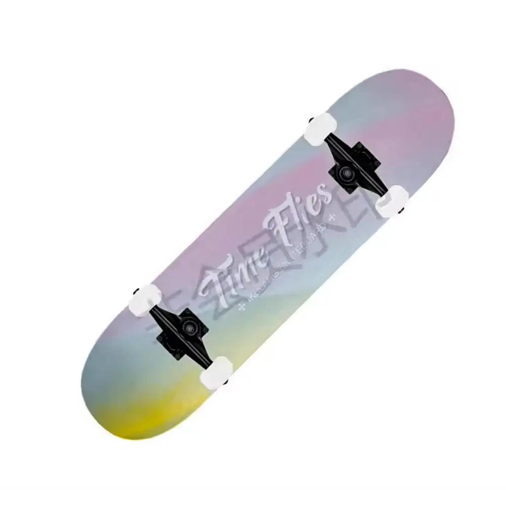 Diskon Besar 31 inci papan Skate Pro 7 lapisan kayu Maple papan panjang Skateboard lengkap