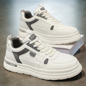 Zapatos de skate para hombre, zapatillas de cuero a la moda para hombre, zapatos deportivos informales, zapatos de skate para adolescentes, zapatos planos de diseñador - Product Image 1