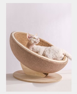 Chaise longue de luxe moderne en papier ondulé avec corde en toile de jute et canapé anti-rayures pour Halloween - Product Image 1