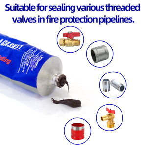 80003 FORM a SELLADOR DE JUNTAS Tubo de curado rápido Válvulas roscadas Tuberías de protección contra incendios Sellos de pegamento Materiales rígidos Pasta marrón - Product Image 4