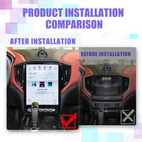 12,1 "Android 13 coche Multimedia GPS Audio Radio Estéreo para Maserati Ghibli 2014-2019 Tesla navegación Navi reproductor Vertical