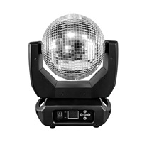 Lumière de boule à facettes dynamique 120W avec effets de réflexion rotatifs, 2 moteurs silencieux, tuiles miroir carrées à haute réflectivité