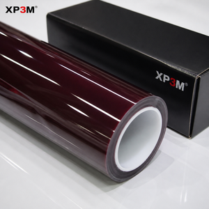 ฟิล์มใสกันรอยรถยนต์ XP3M สีแดงเบอร์กันดี เงา OEM TPU ความหนา 7.5 มิล ซ่อมแซมตัวเองได้ ป้องกันรอยขีดข่วน ป้องกันสีเหลือง ขนาด 1.52x15 เมตร - Product Image 4