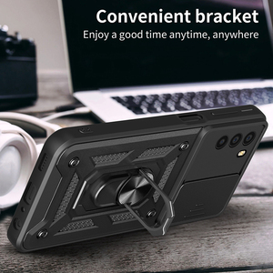 Protector de cámara de ventana deslizante, funda de teléfono con soporte de anillo magnético para Motorola Moto G31 G41 G51 <span class=keywords><strong>G71</strong></span> 5G - Product Image 5