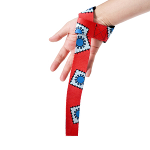 Custom Logo Wholesale Anime Berserk Adjustable Weightlifting Padding Hard Pull Wrist Lifting Straps Grips Band Deadlift Straps - Product Image 4