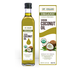 สติกเกอร์ฉลากขวดน้ำมันมะพร้าวออร์แกนิกฉลากตามสั่งพิมพ์โลโก้ส่วนตัว - Product Image 1