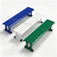 Banc de tennis personnalisable en alliage d'aluminium, 1,8 m et 1,5 m, pour terrains de sport, gymnases et aires de jeux extérieures – Vente chaude