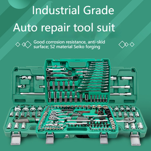 Jeu de pièces multiples Boîte à outils de réparation automobile multifonctions Matériel d'atelier ménager Clé à cliquet à douille - Product Image 6
