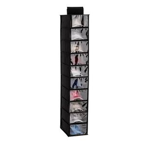 Factory Master Ten-Layer Foldable Non-Woven Fabric Wardrobe <b>Storage</b> Hanging Bag <b>Narrow</b> Buggy Rack for Home Clothing <b>Storage</b> - Product Image 1