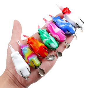 เหยื่อตกปลา Thunder Frog Black Bass รุ่น Toad น้ำหนั<span class=keywords><strong>ก</strong></span> 10 <span class=keywords><strong>ก</strong></span>รัม/14.2 <span class=keywords><strong>ก</strong></span>รัม ดีไซน์ Crazy Frog แบบดัดแปลง รูปทรงจิ้งจอ<span class=keywords><strong>ก</strong></span> เหยื่อปลอมแบบนิ่ม ไม่มีตะขอ - Product Image 5