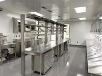 Meubles résistants chimiques de laboratoire de pièce propre de banc de travail de Tableau de laboratoire d'acier inoxydable