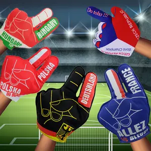 Futbol takımı büyük el işaretçi parmak tezahürat klaket bayrak eldiven spor Cheer lider dekor futbol parti Eva köpük eldiven