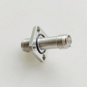 อะแดปเตอร์ RF ตัวเมีย18กรัมพร้อมหน้าแปลนสเตนเลสสตีล kfk <span class=keywords><strong>kkf</strong></span> Asmfsmff4ซีลความถี่สูง - Product Image 1