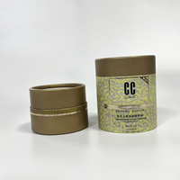 Emballage en papier rigide personnalisé, recyclable, faible MOQ, tube en papier cylindrique rond avec feuille d'or, boîte circulaire pour l'emballage du chocolat