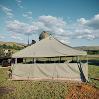 Warrior Square Bush Chapiteau Tente en toile verte à usage général Petite tente pour camp de terrain