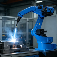 Robot de soudage à l'arc 6 axes personnalisable OEM, 10 kg, portée 1602 mm, précision ±0,05 mm, IP54, CE, bras creux, poignet CXR X6, Meilleure Vente