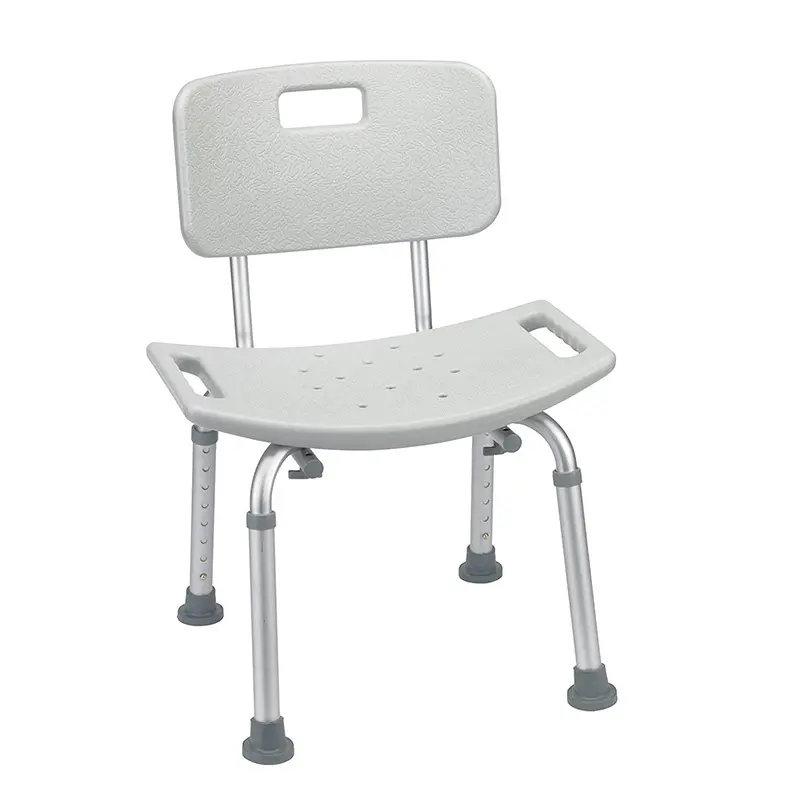 Sağlık malzemeleri banyo güvenliği katlanır alüminyum duş sandalyeleri tabure engelli