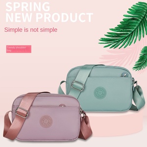 Sac à dos/bandoulière imperméable en nylon Oxford pour femme, fermeture éclair, style littéraire et artistique national, idéal pour l'hiver - Product Image 4